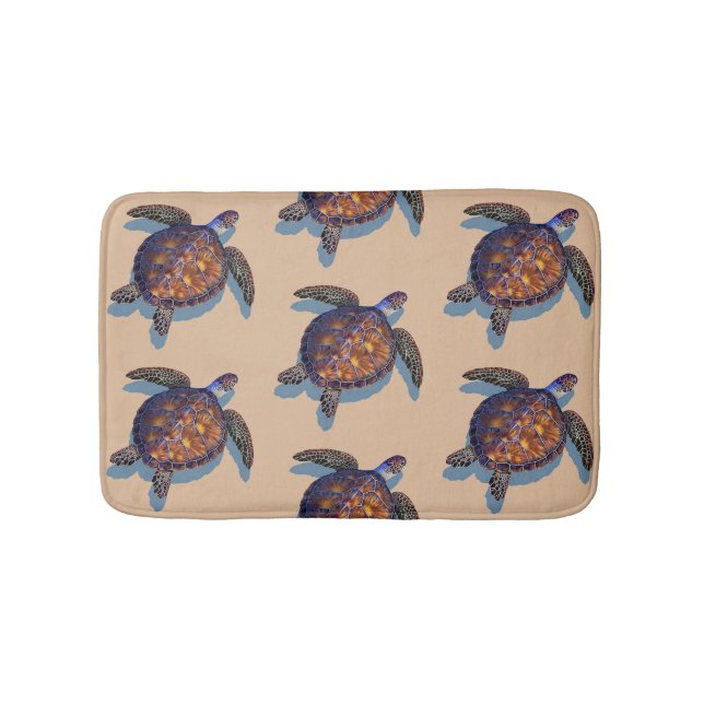 Sea turtle bath mat (Front)