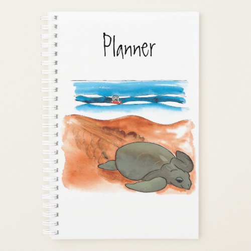 Sea Turtle Beach Fun Colorful Planner