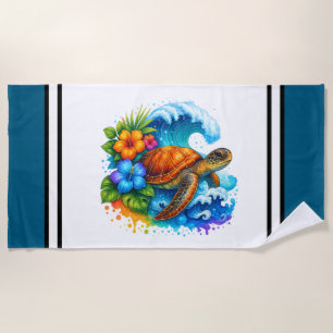 Sea Turtle Beach Towel