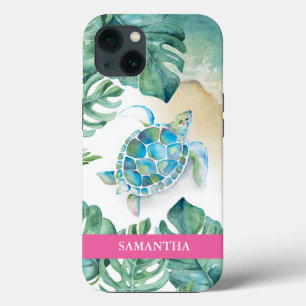 Sea Turtle Beachy Custom Phone Case