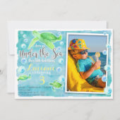 Sea Turtle Birthday Invitation (Front)