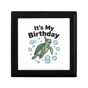 Sea Turtle Birthday Shirt Design_1 Gift Box