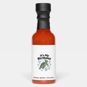 Sea Turtle Birthday Shirt Design_1 Hot Sauces