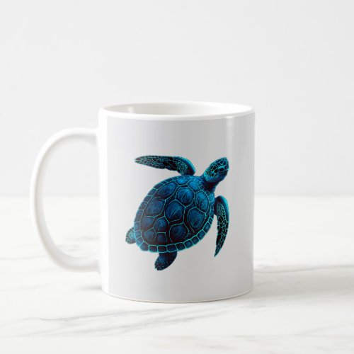 Sea  turtle blue coffee mug