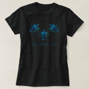 sea turtle, blue digital drawing T-Shirt