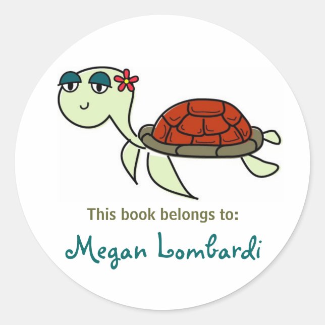 Sea Turtle Bookplates (Front)