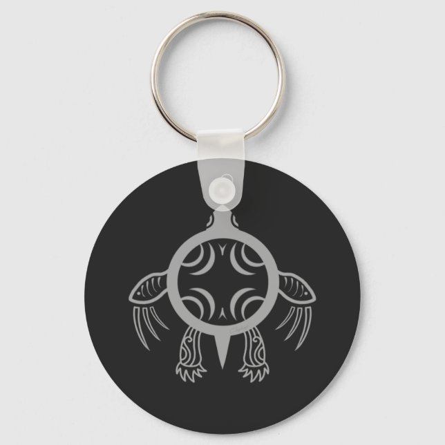 Sea Turtle Bubbles Keychain (Front)