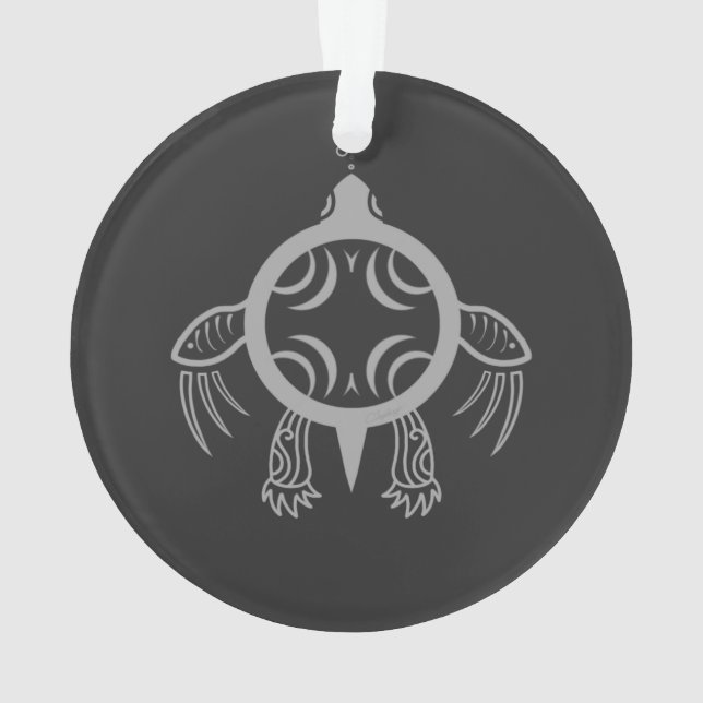 Sea Turtle Bubbles Ornament (Back)