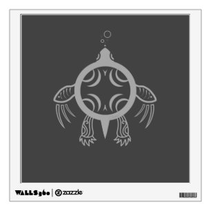 Sea Turtle Bubbles Wall Sticker