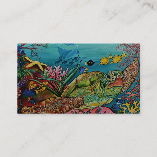 Sea Turtle business card (Front)