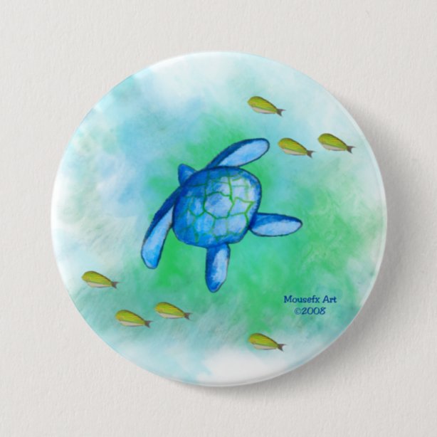 Turtle Buttons & Pins - No Minimum Quantity | Zazzle