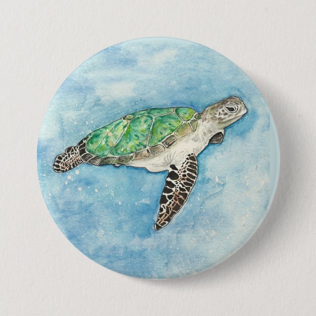 Sea Turtle Button (Front)