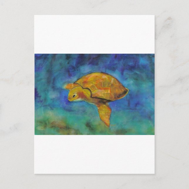 Sea Turtle by Paula Atwell Postcard (Front)