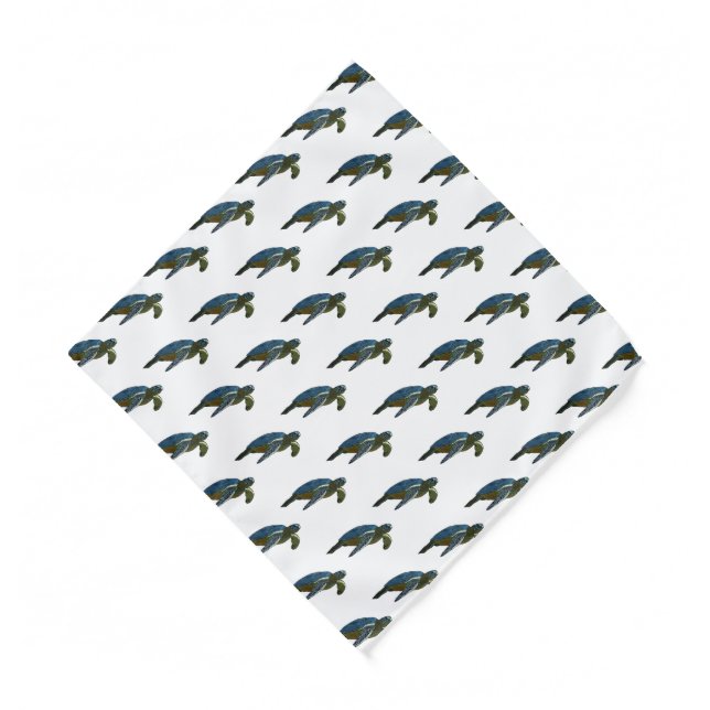 Sea turtle cartoon illustration bandana (Front)