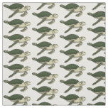 Sea turtle cartoon illustration fabric