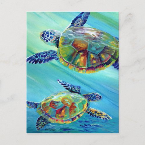 Sea Turtle Celebration Postcard