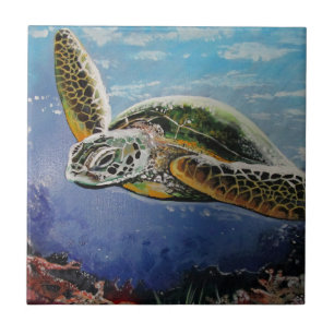 Sea Turtle Ceramic Tile