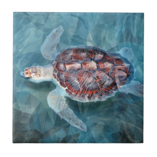 Sea Turtle Ceramic Tile