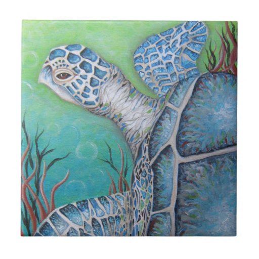 Sea Turtle Ceramic Tile | Zazzle