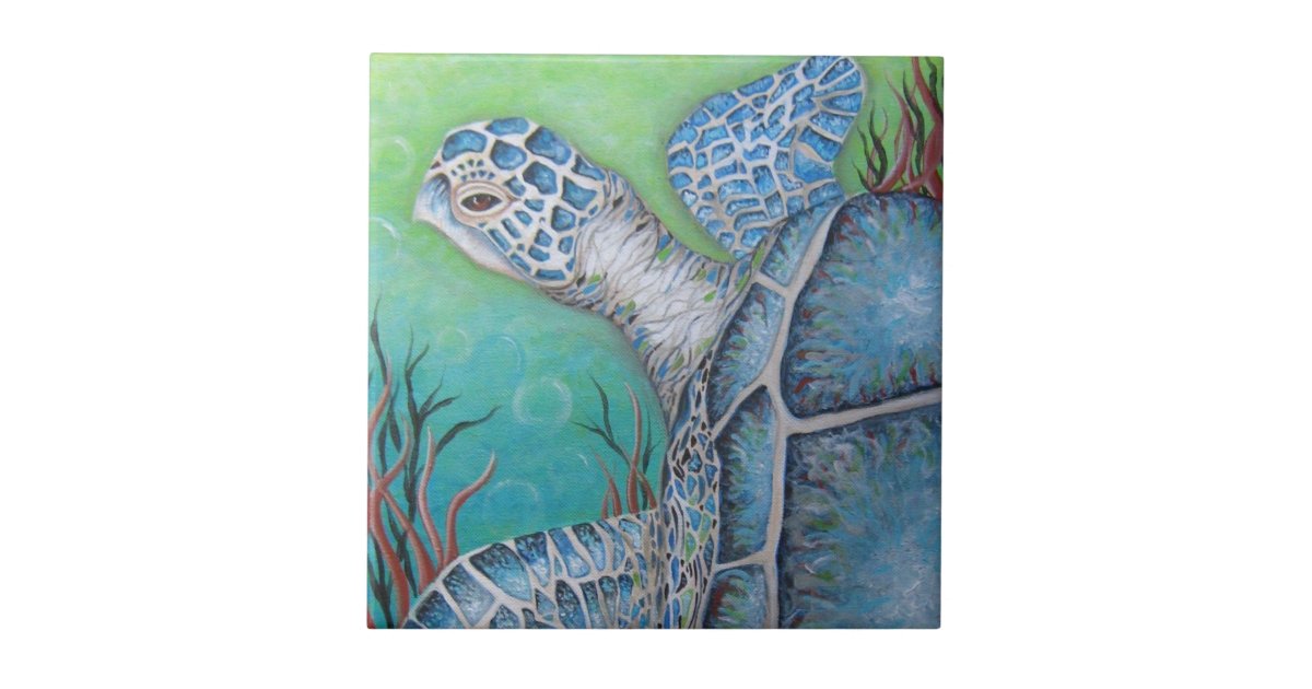 Sea Turtle Ceramic Tile | Zazzle