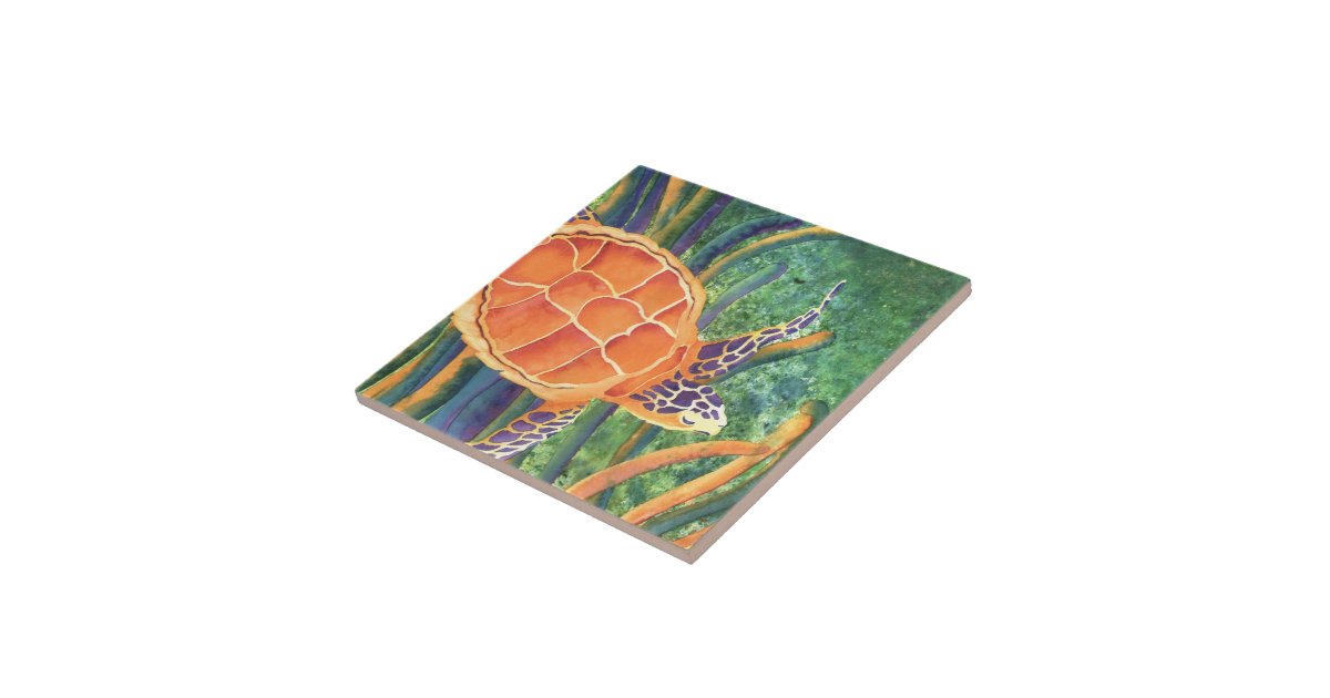 Sea Turtle Ceramic Tile | Zazzle