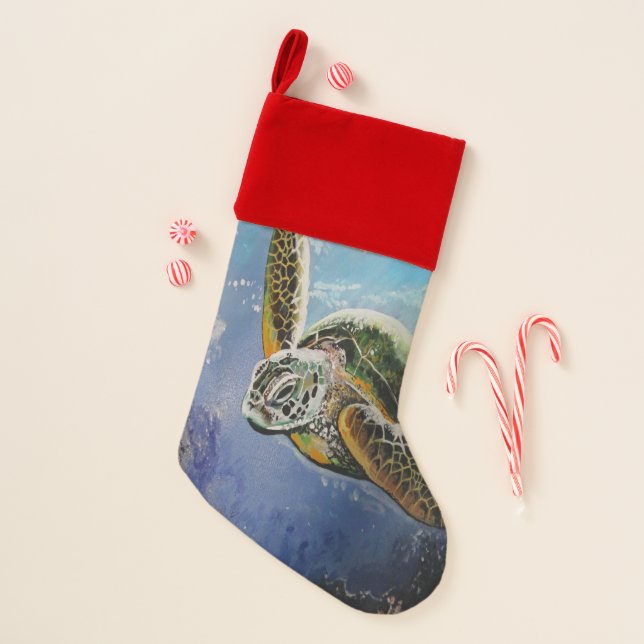 Sea Turtle Christmas Stocking (Front)
