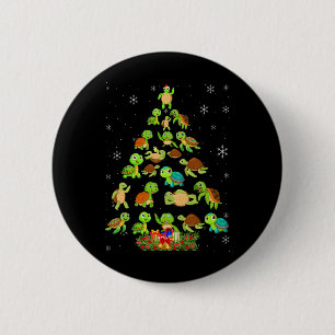 Sea Turtle Christmas Tree Matching Family Xmas Tre Button