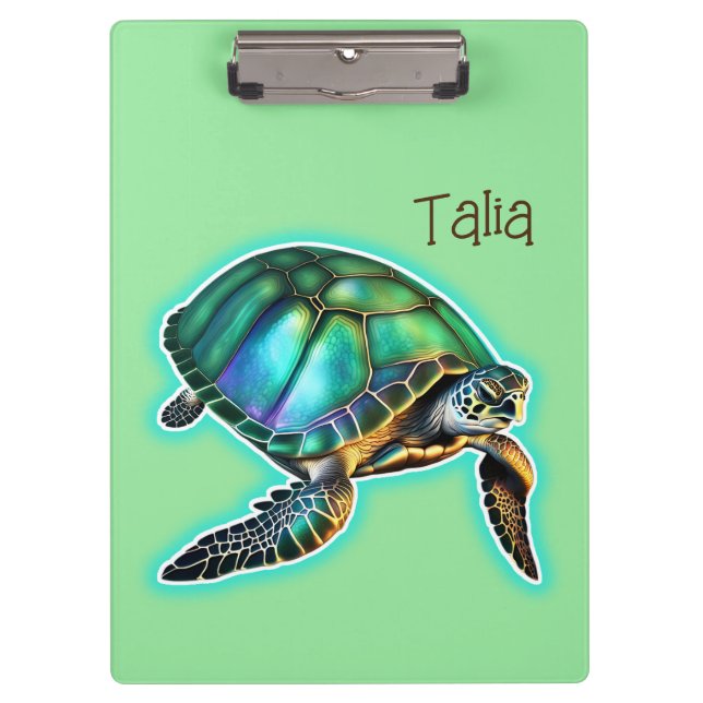 Sea Turtle  Clipboard (Front)