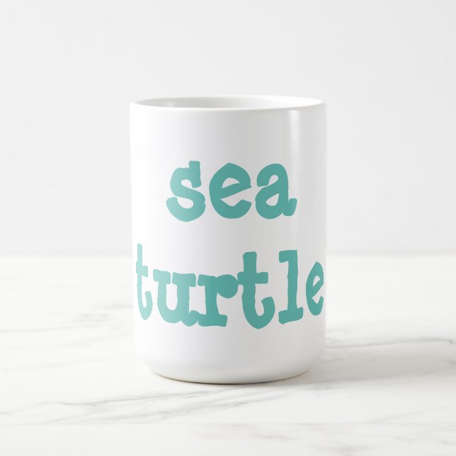 sea turtle coffee mug (Center)