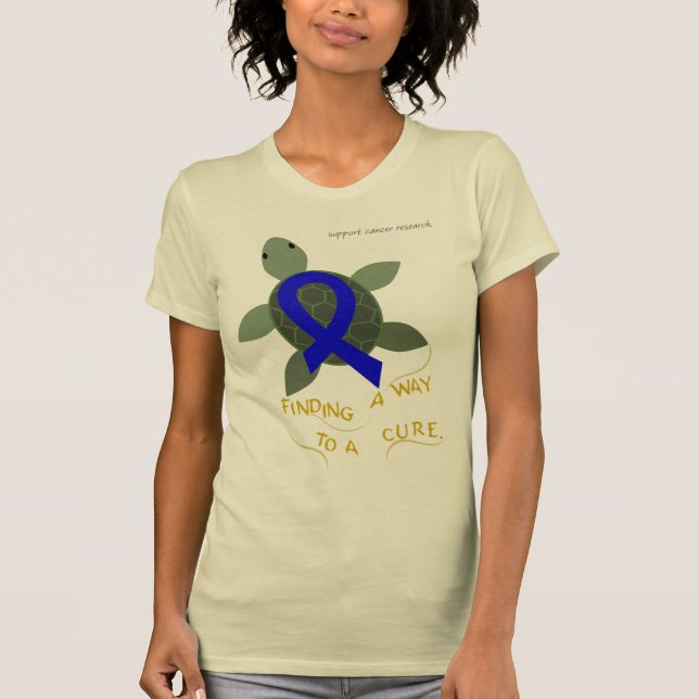 Sea Turtle Colorectal Cancer Support Shirt (Front)