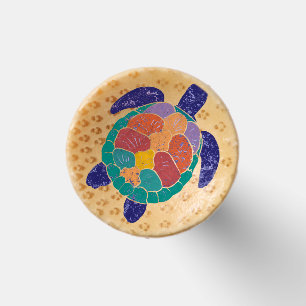 Sea Turtle Colourful Distressed Style Turtle Golf Tees