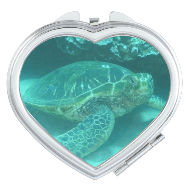 Sea Turtle Compact Mirror (Front)