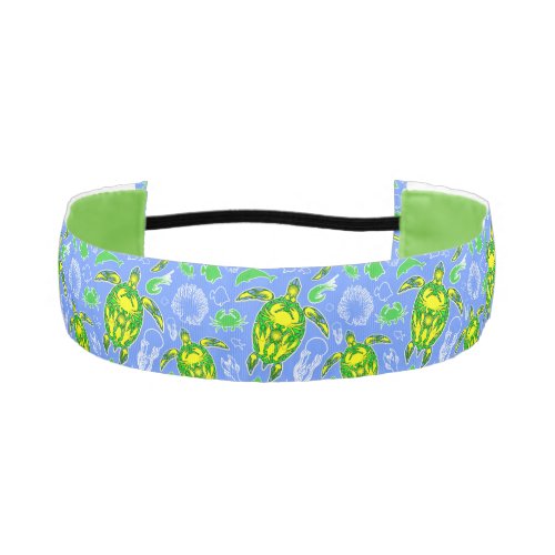 Sea Turtle Coral Reef Marine Life Symbol  Athletic Headband