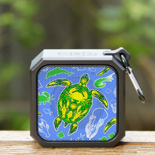 Sea Turtle Coral Reef Marine Life Symbol  Bluetooth Speaker