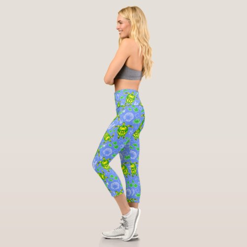 Sea Turtle Coral Reef Marine Life Symbol  Capri Leggings