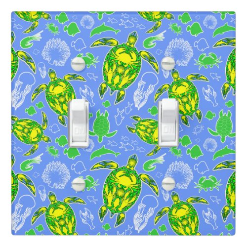 Sea Turtle Coral Reef Marine Life Symbol  Light Switch Cover