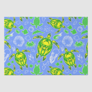 Sea Turtle Coral Reef Marine Life Symbol Tissue Paper