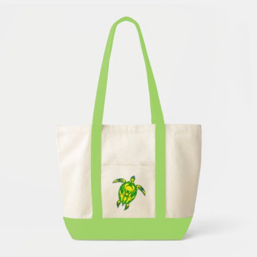 Sea Turtle Coral Reef Marine Life Symbol  Tote Bag