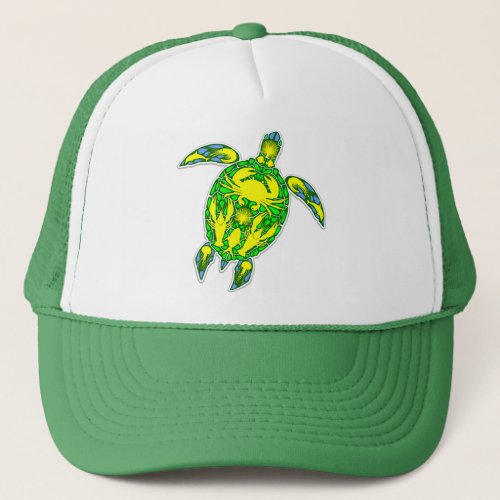 Sea Turtle Coral Reef Marine Life Symbol  Trucker Hat