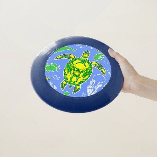 Sea Turtle Coral Reef Marine Life Symbol  Wham_O Frisbee