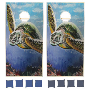 Sea Turtle Cornhole Set