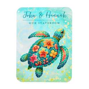 Sea Turtle Cruise Ship Stateroom Magnet