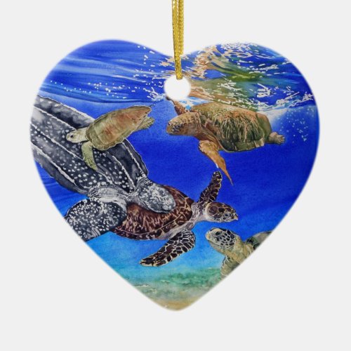 Sea Turtle Customizable Ornament