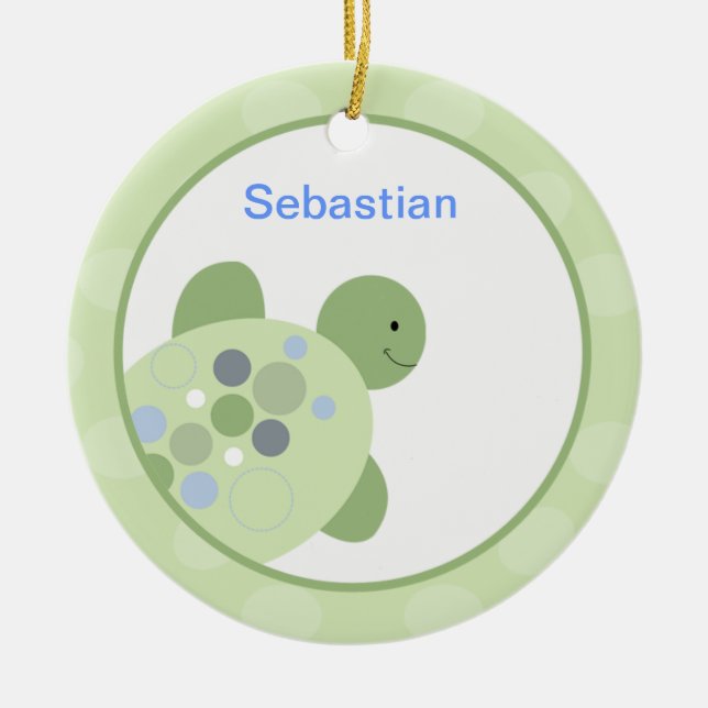 Sea Turtle Customized Ornament (Front)