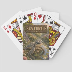 Sea Turtle Cute Baby Storybook Nursery Animal Poker Cards