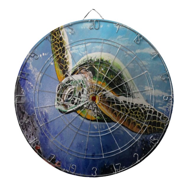 Sea Turtle  Dart Board (Front)