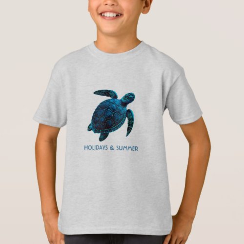 Sea turtle digital drawing T_Shirt