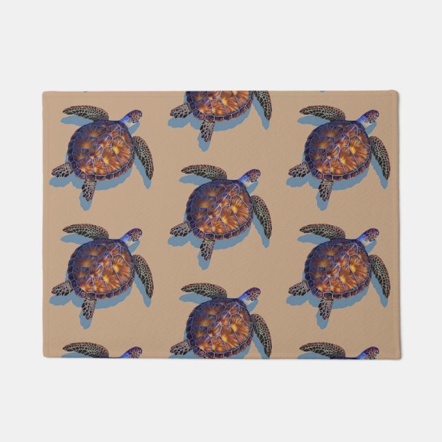 Sea turtle door mat (Front)