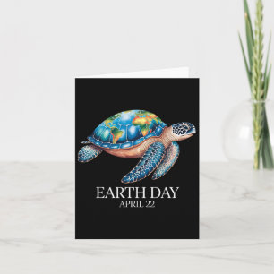 Sea Turtle Earth Day 2025 Save The Earth Card