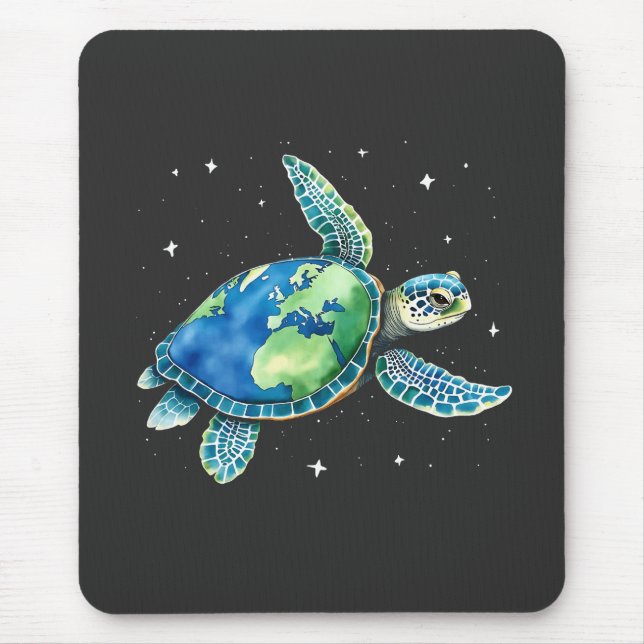 Sea Turtle Earth Day 2025 Sea Animals  Mouse Pad (Front)